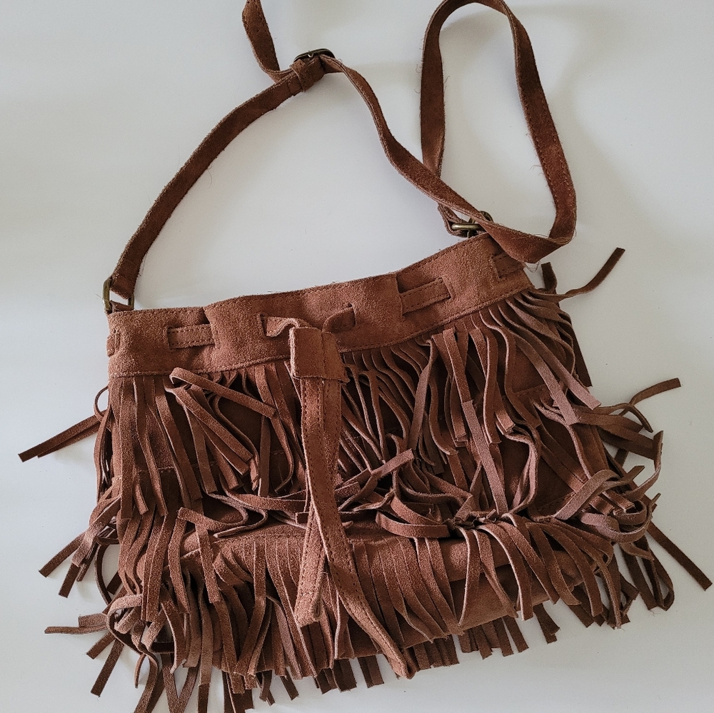 ~Lucky Brand Leather Bag Hippie Style~